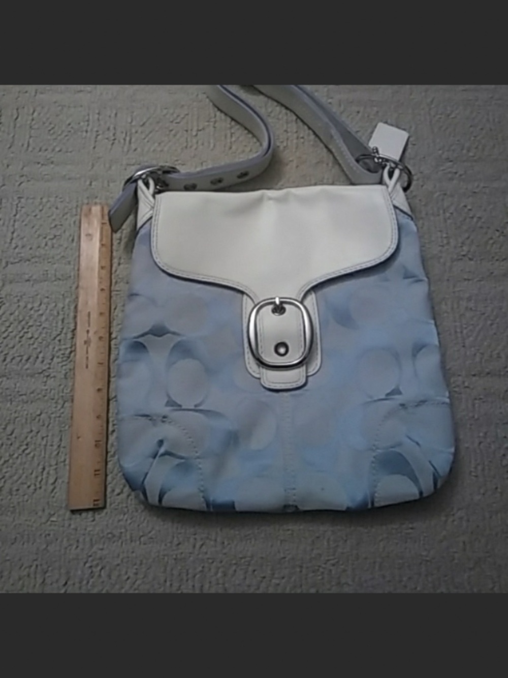Coach signature blue crossbody